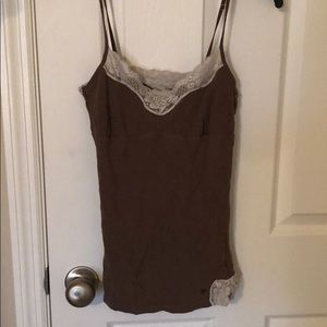 Brown tank top fits like small